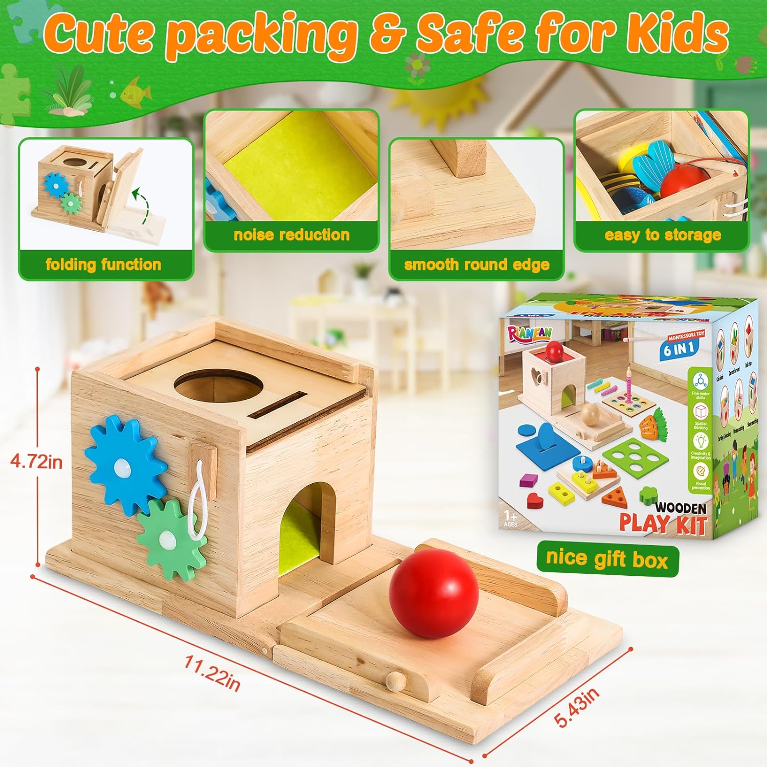 Educatieve Babyspeelgoed Set - Educatieve Speelset voor Groeiende Baby's