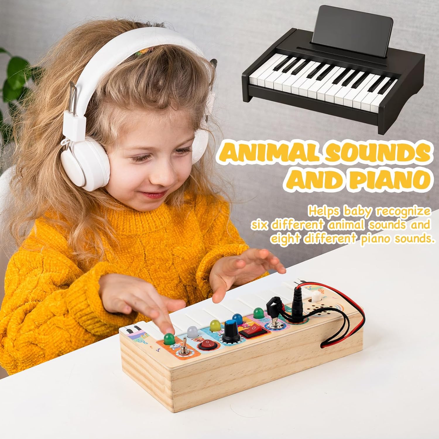 Piano Busy Board - Creatieve Muziekervaring voor Baby's