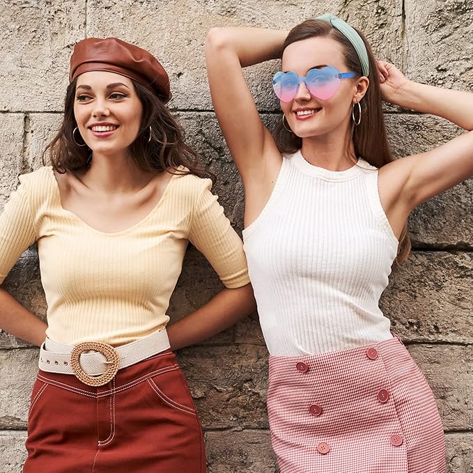 HeartGlare - Randloze Transparante Zonnebril voor Stijl