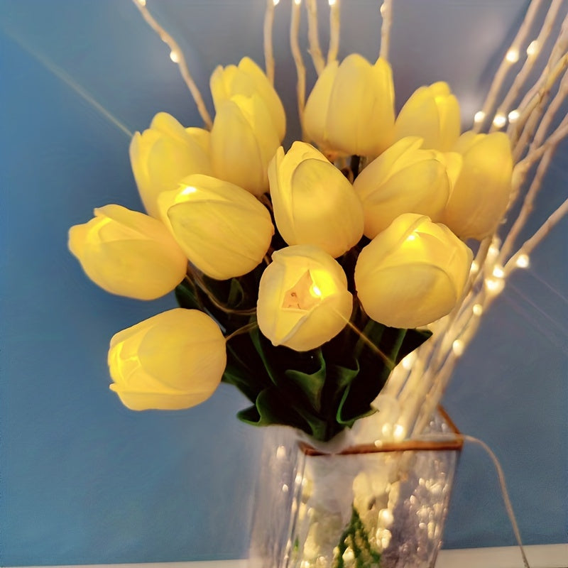 LumiBloom – 10x Tulp LED Tafellampen Boeket