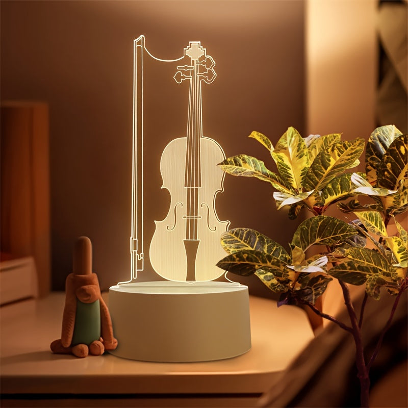 MelodyGlow Lamp - 3D Cello LED Tafellamp