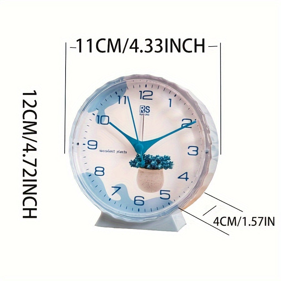 FloraTime Clock - Elegante Bloemenweker met Alarm