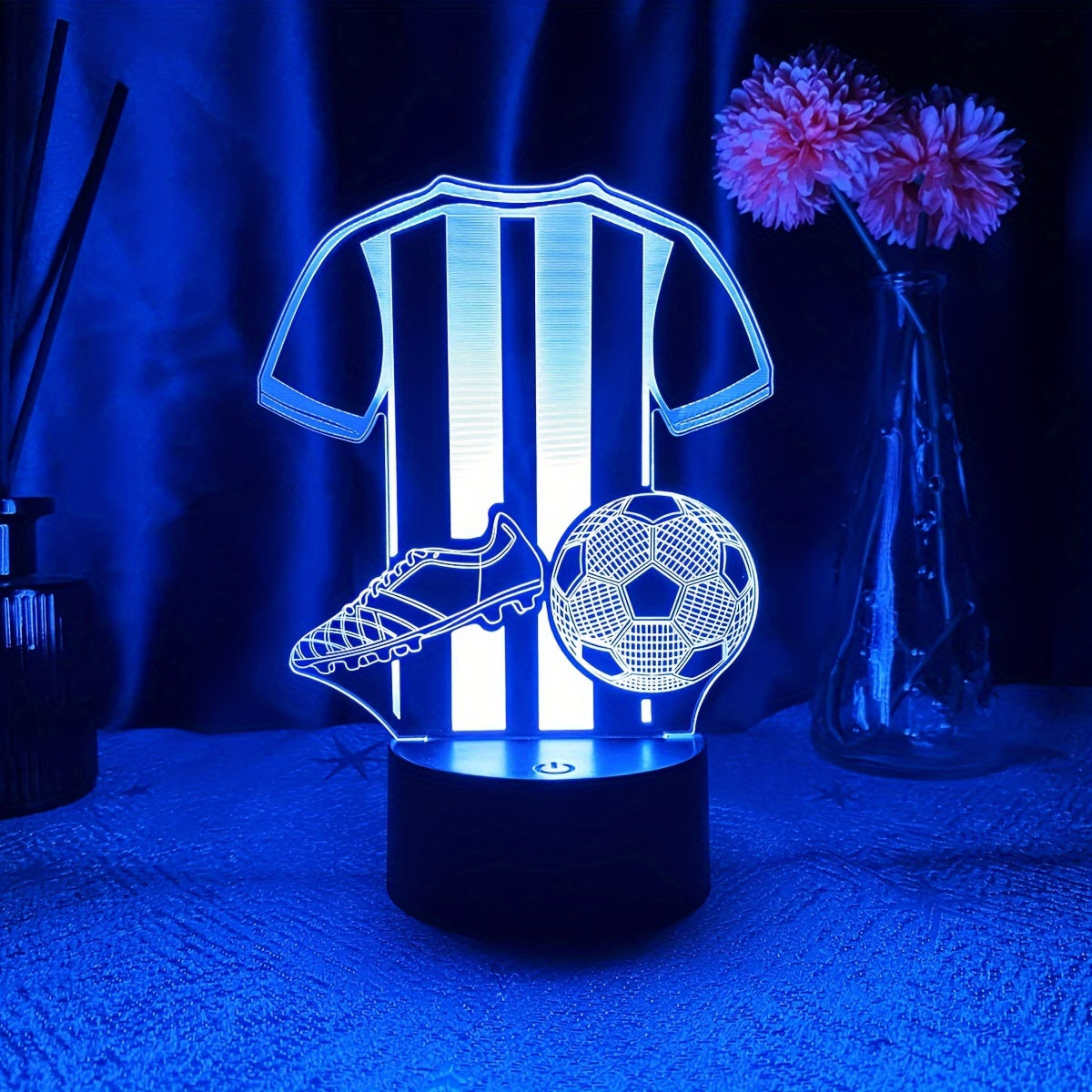 SportGlow Lamp - 3D LED Nachtlamp voor Voetballiefhebbers