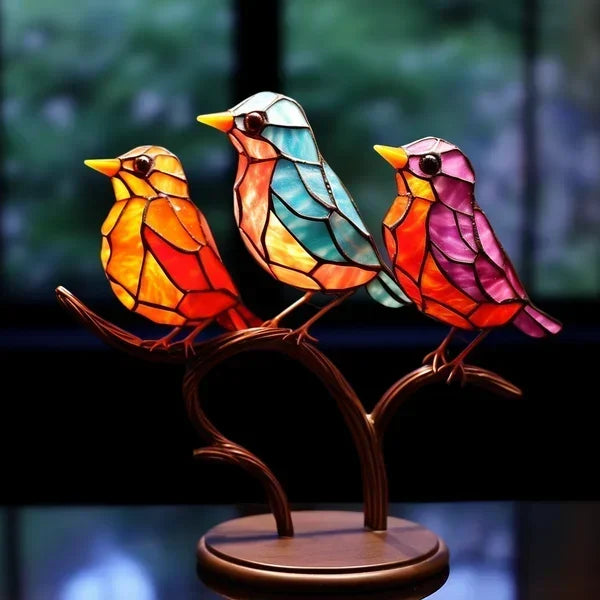 LuxeBird – Handgemaakte Glazen Vogels voor Interieurdecoratie