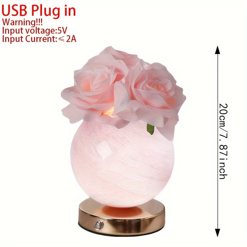 LumiDecor – Stijlvolle LED Tafellamp met USB Oplaadfunctie