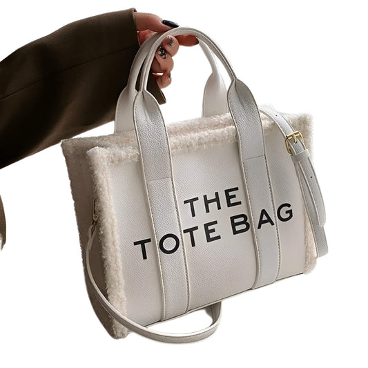 LuxVibe Bag - PU Leren Tas met Faux Bont