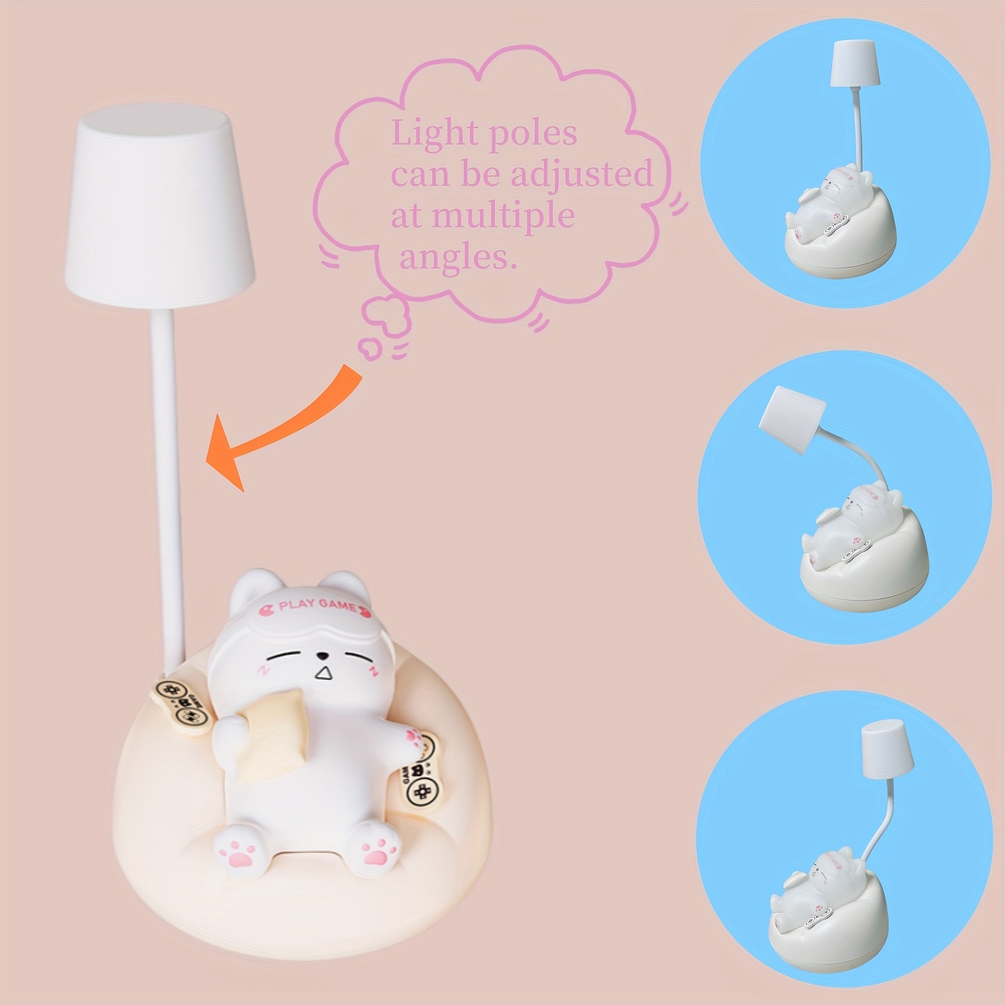 LumiKat Lamp - Schattig LED Kat Nachtlampje