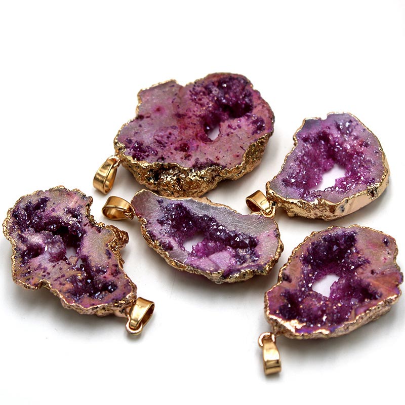 Gaia Natuurlijke Kristallen Geode Hangdecoratie