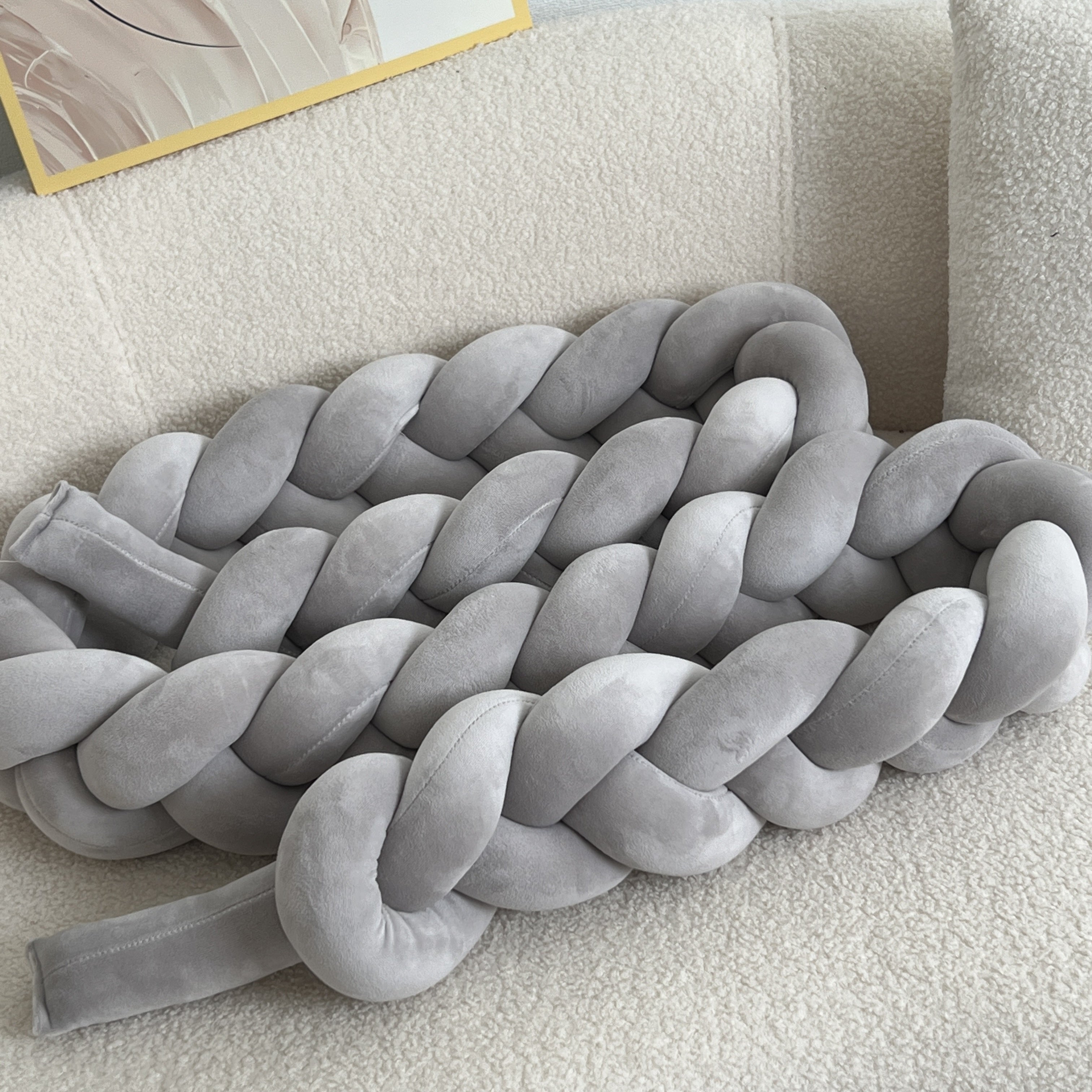 WaveCushion - Modern Wasbaar Vloerkussen met Geometrie