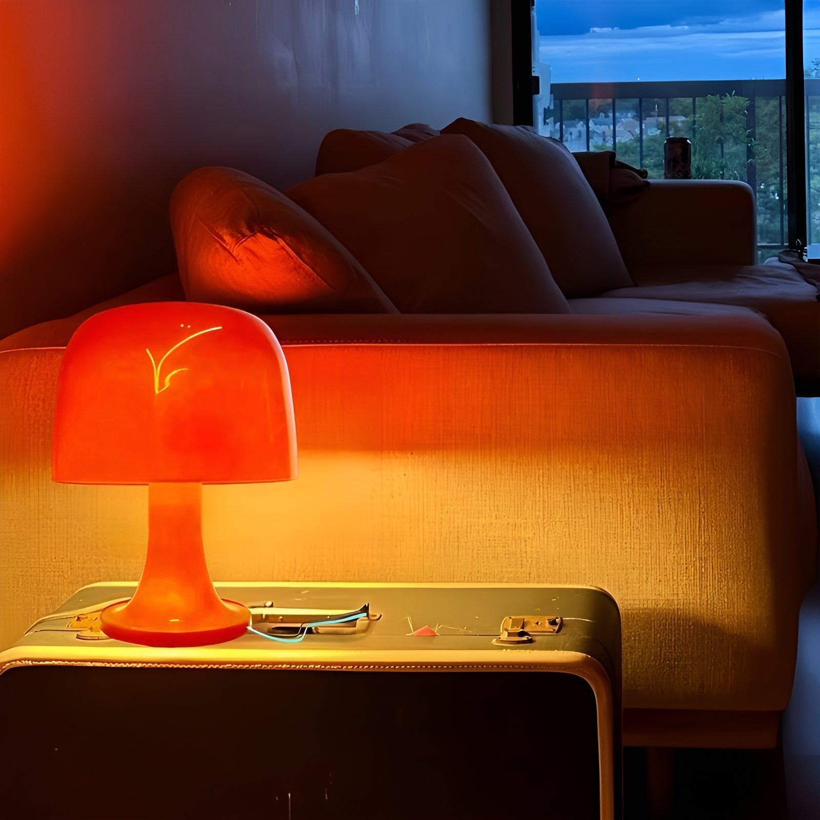 Stijlvolle Vintage Mushroom Lamp met Dimbare LED & USB Voeding