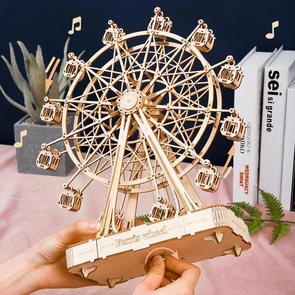 WoodCraft 3D Set - Creatief Riesenrad Bouwen