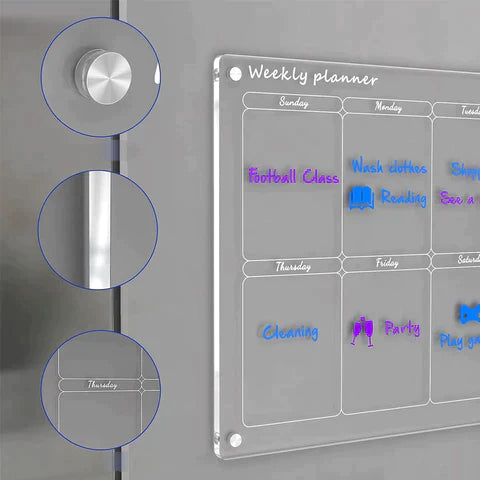 Calendly™ - Acryl Magnetisch Kalenderbord