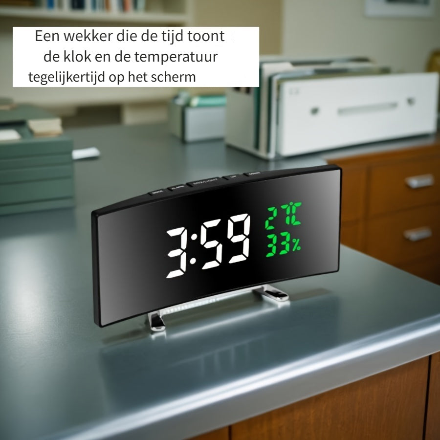 SmartClock - Slimme LED Wekker met USB-Functie