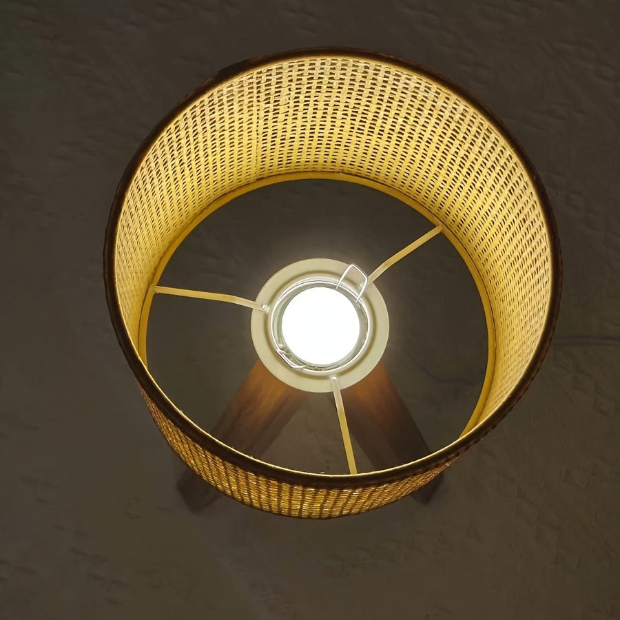 DecoGlow Lamp - Houten Tafellamp met USB Oplader