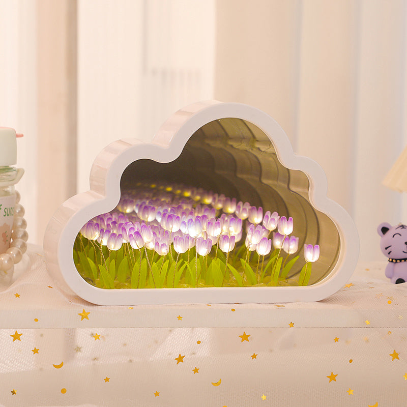 TulipGlow Lamp – LED Nachtlamp met Bloemenstijl