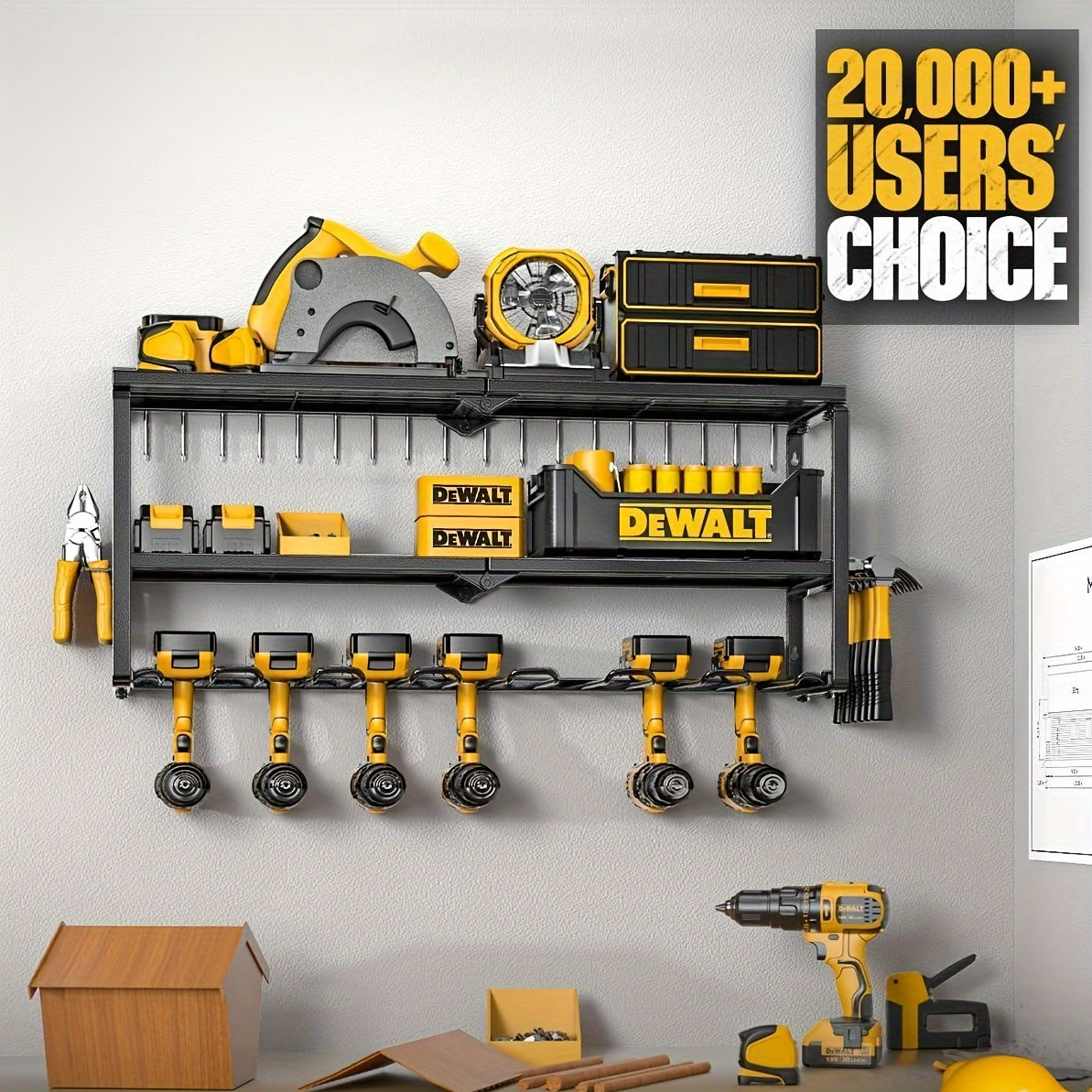 ToolShelf - Stijlvol Zwevend Gereedschap Organizer