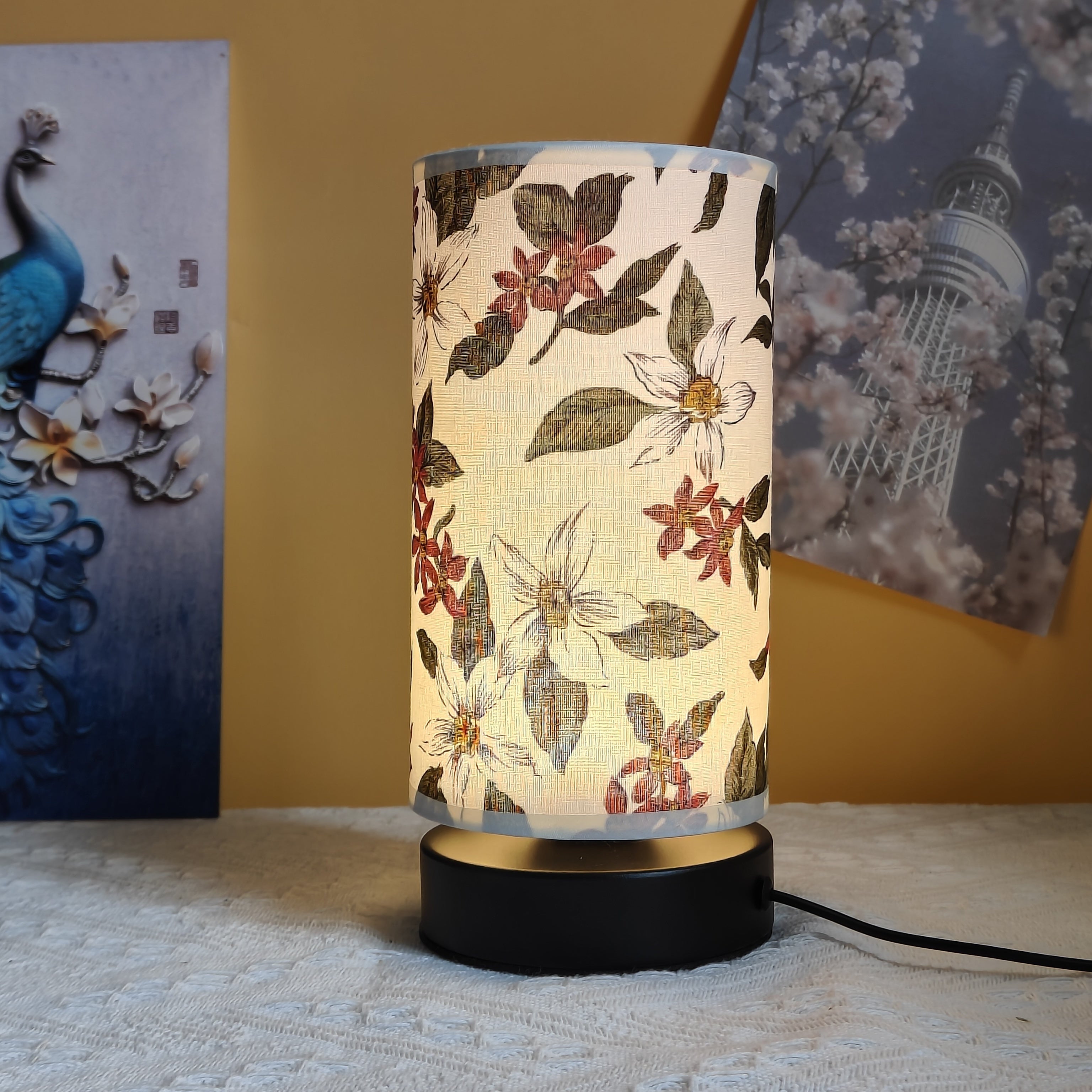 WoodGlow – Creatieve LED Tafellamp in Hout