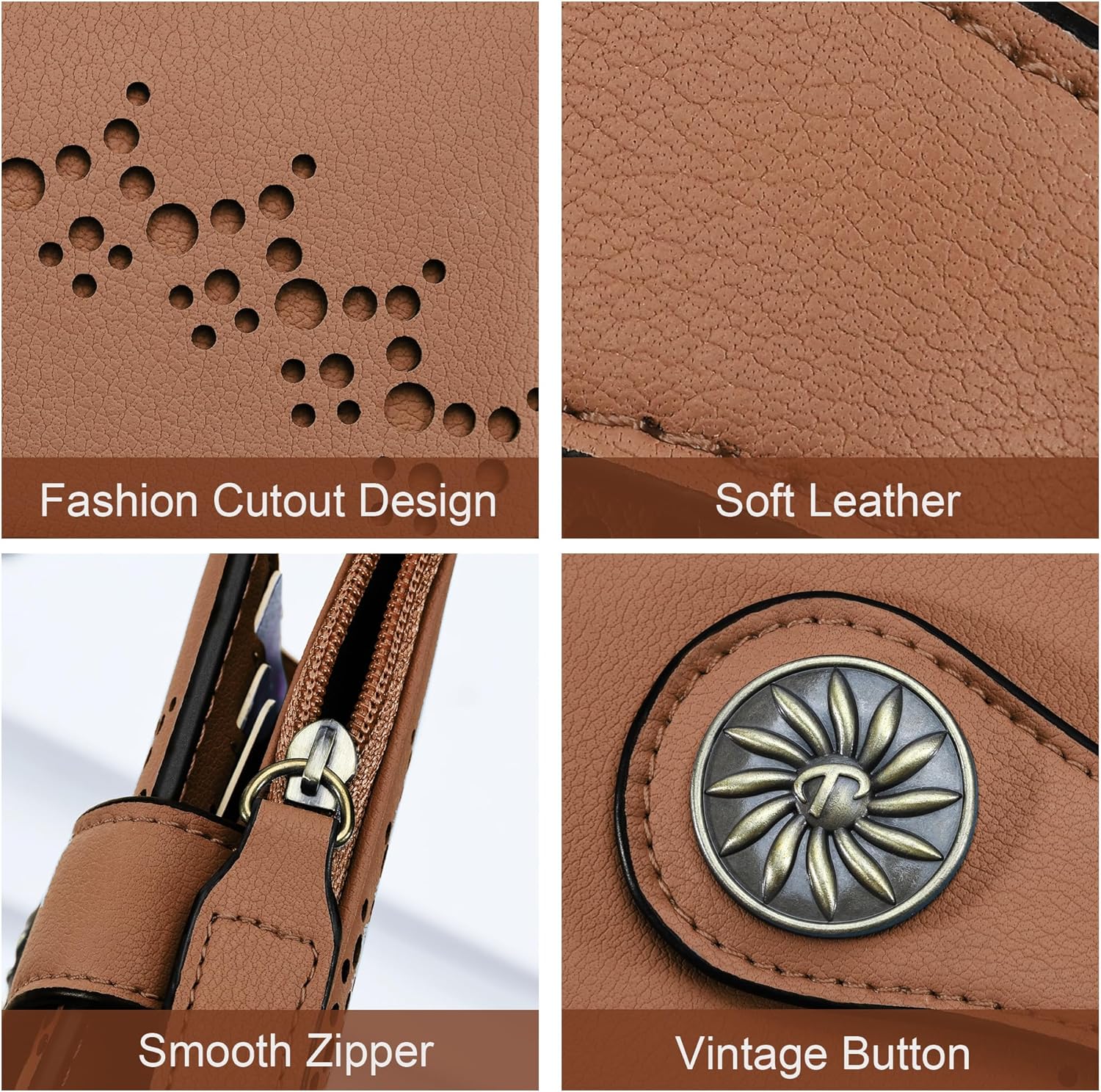 ClaireSlim – Elegante RFID Damesportemonnee met Rits