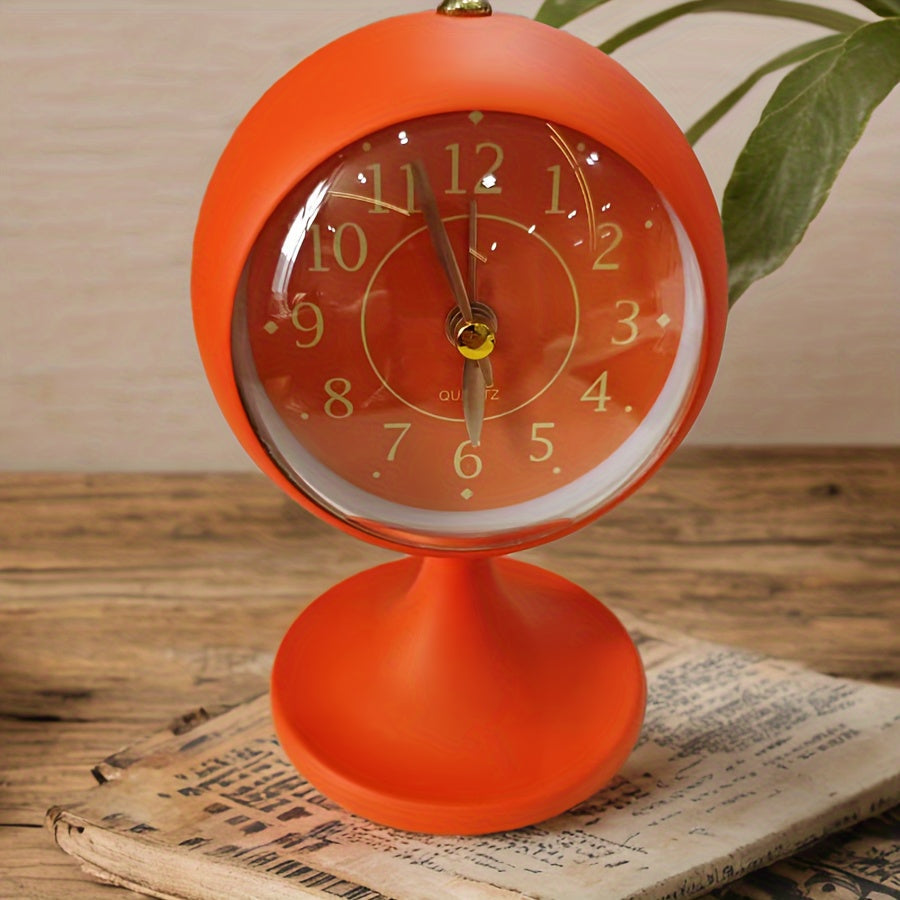 CartoonGlow Clock - Luxe LED Wekker met Gouden Accenten
