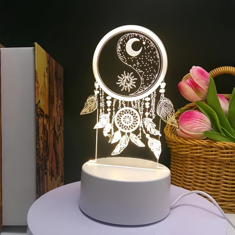 DreamCatcherGlow – 3D LED Nachtverlichting met USB