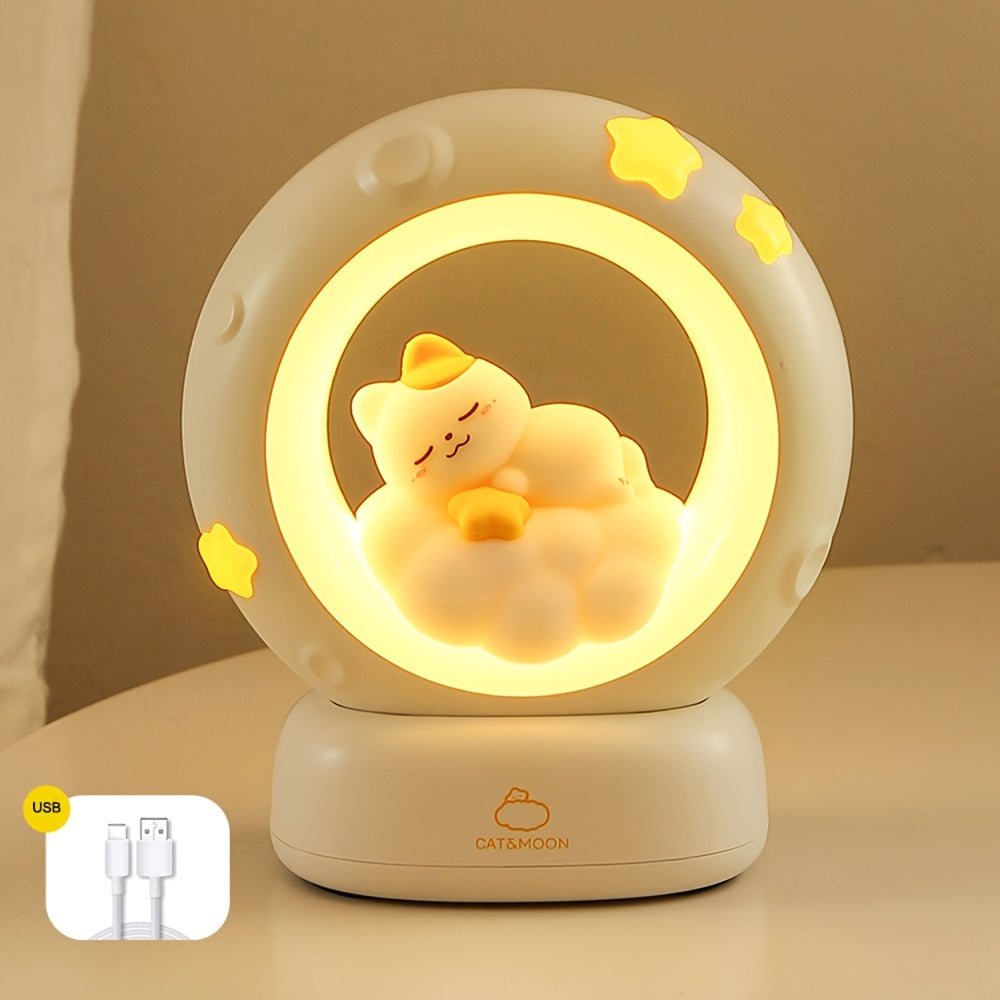 SleepyCat Lamp - Dimbare USB Kat Nachtlamp