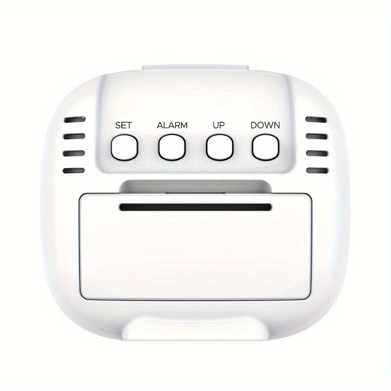 TimeView Clock - Stijlvolle Mini Wekker met Temperatuur