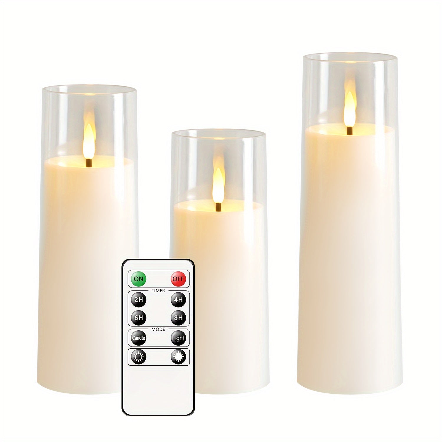 GlowCandle – Set van 5 LED Kaarsen met Afstandsbediening
