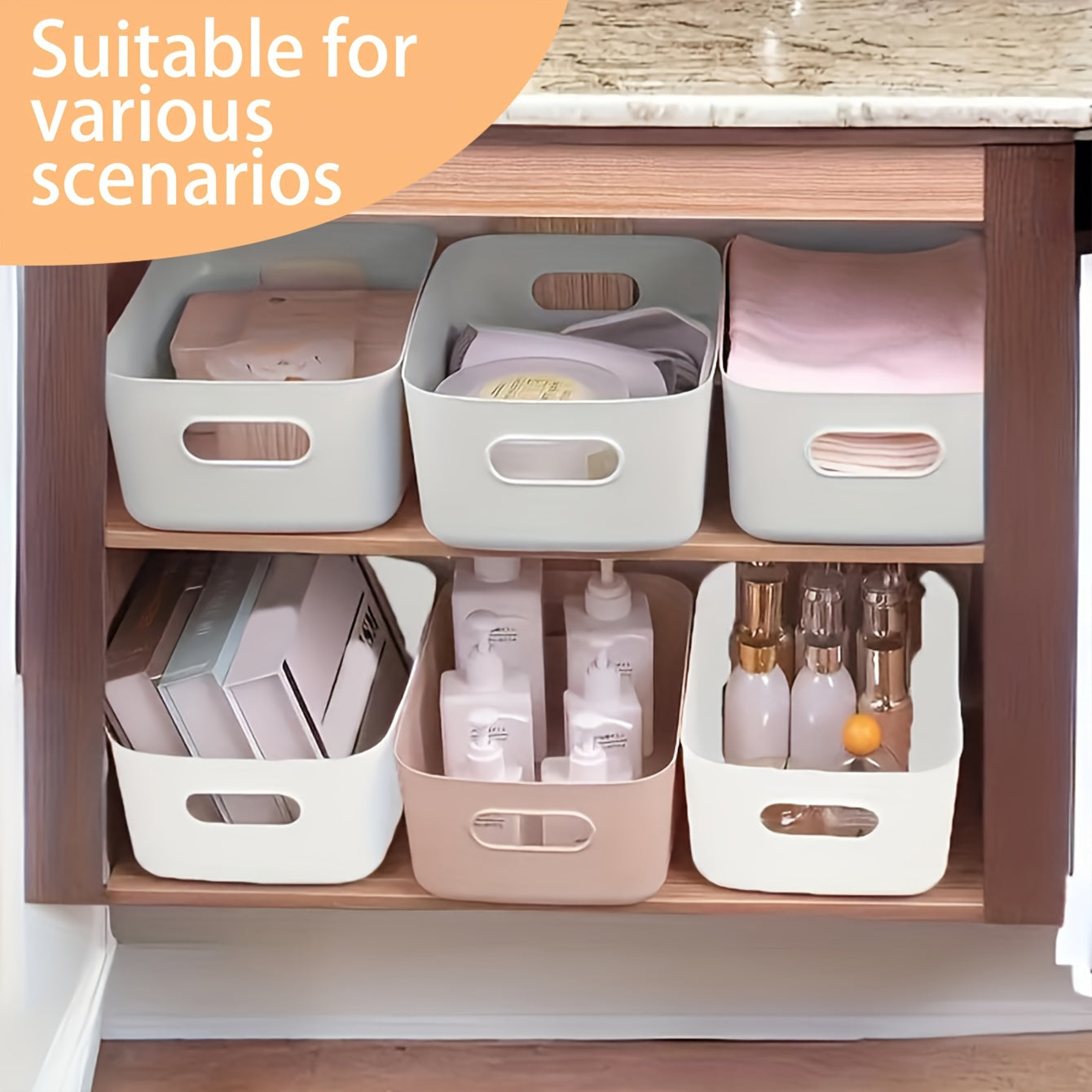 OrganiseerGemak - Set van 10 Wandopbergdozen voor Cosmetica en Snacks