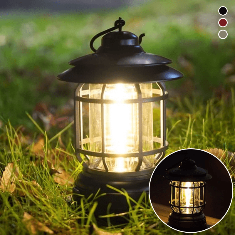 ÉclaireurVintage Tuinlamp - Retro Draagbare Lantaarn voor Buitenavonturen