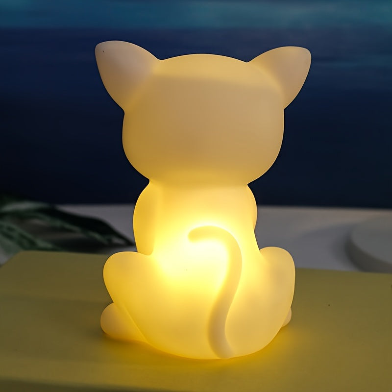 KittyGlow Lamp - Schattige LED Tafellamp met Draadloze Voeding
