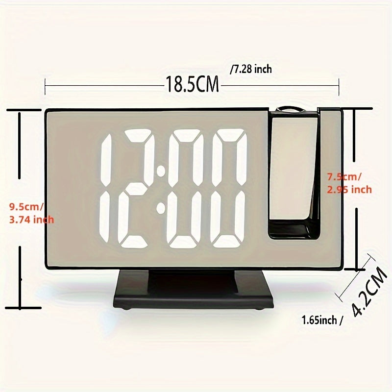 ProTime Clock – Moderne Projectie Wekker met Spiegel