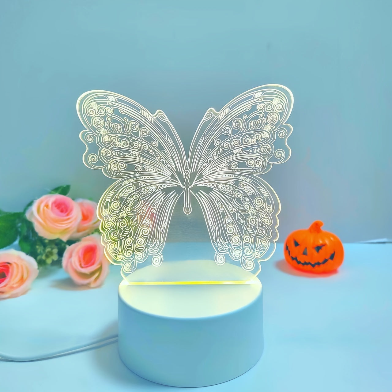 ButterflyGlow Lamp - Geometrische 3D LED Nachtverlichting