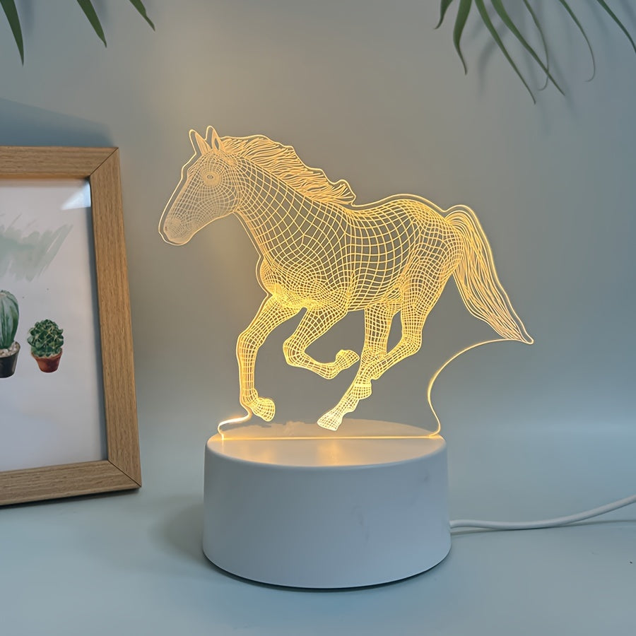 EquineGlow Light - Uniek Paard LED Nachtlampje