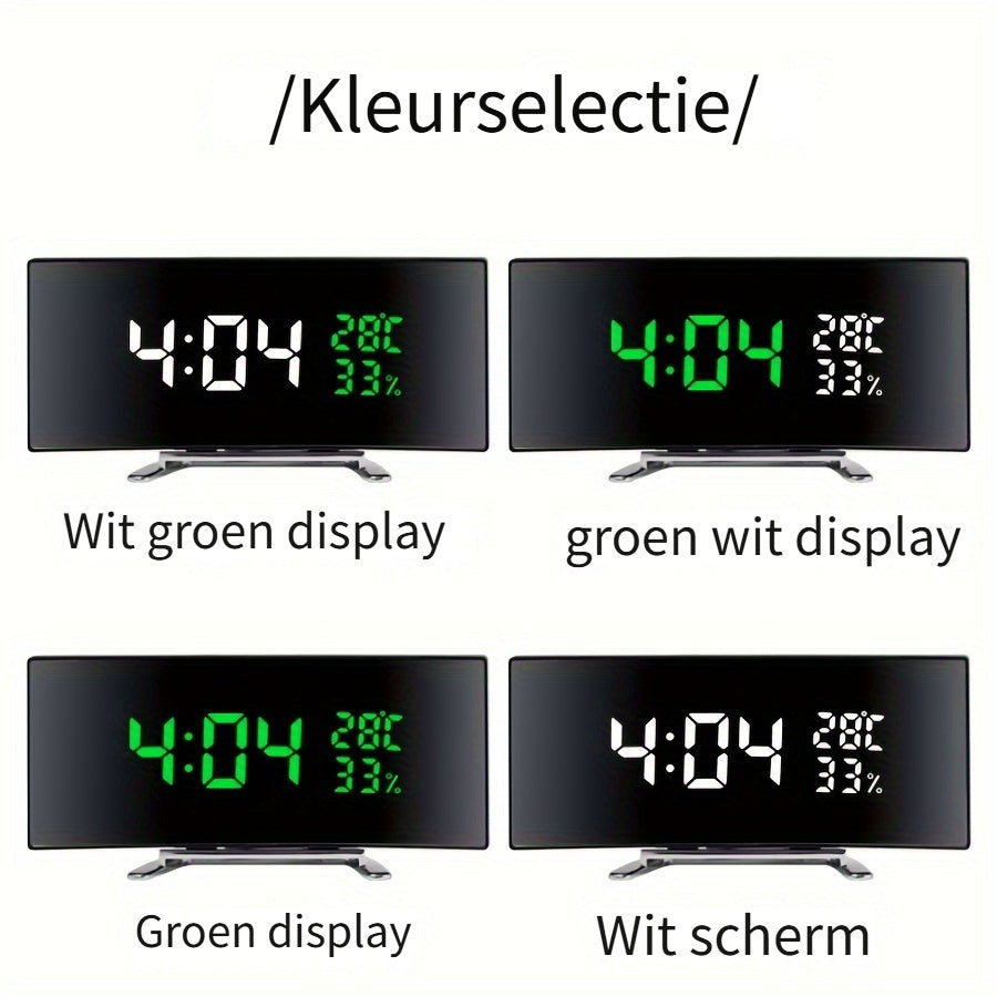 SmartClock - Slimme LED Wekker met USB-Functie