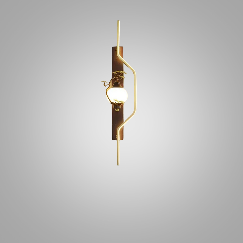 BrassGlow Wall Lamp - Elegante Messing Wandverlichting