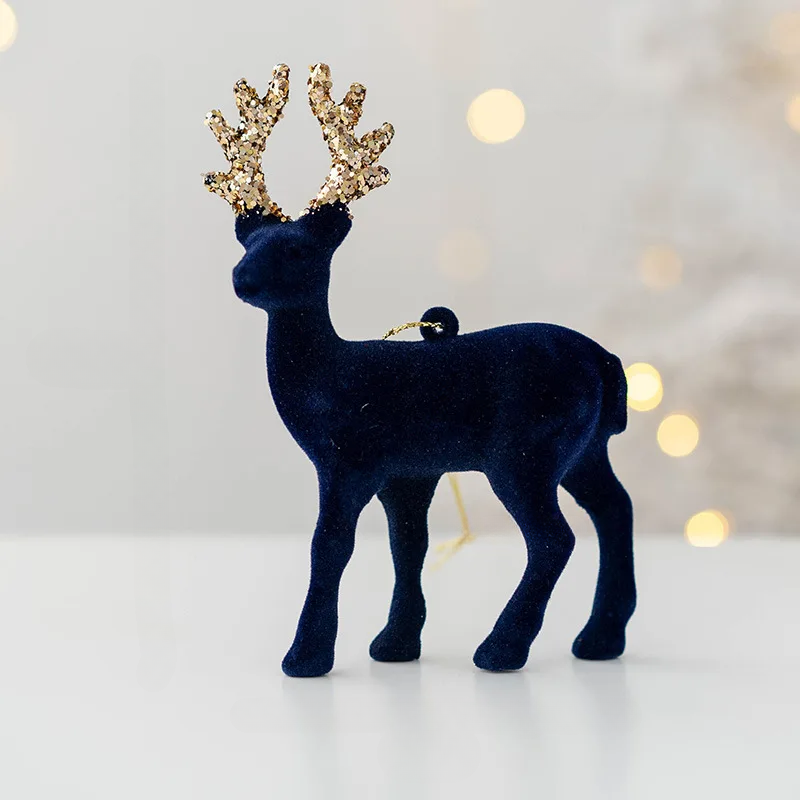 Sprankelend Hert Ornament – Luxe Kerstdecoratie voor een Feestelijke Sfeer