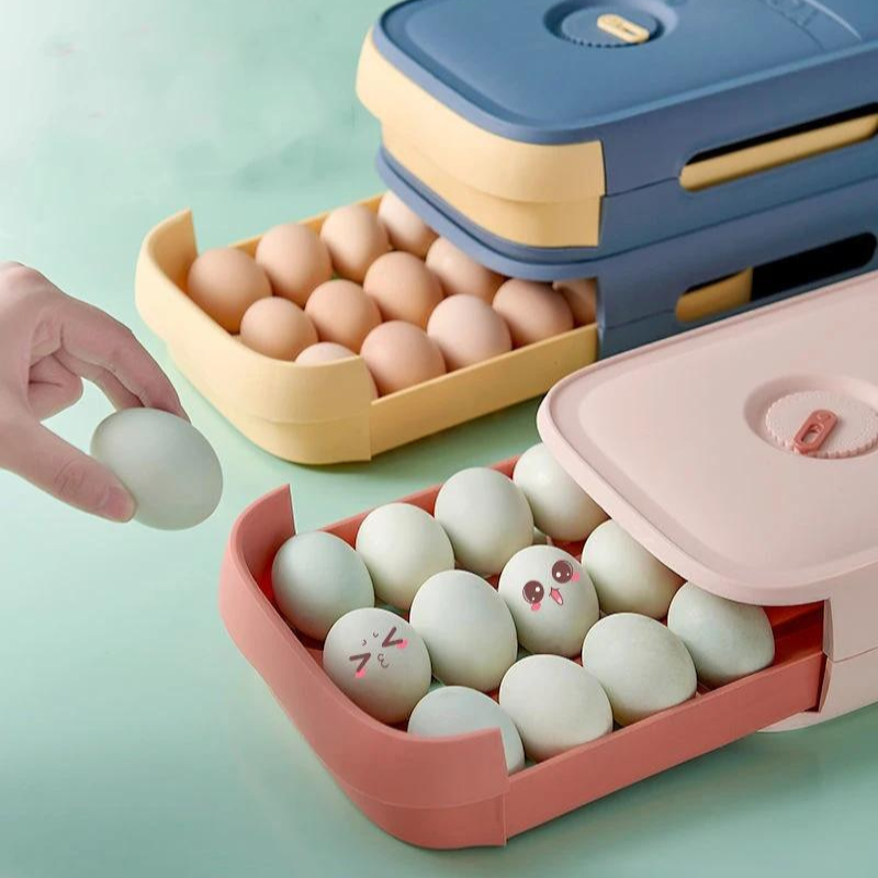 EggSafe Organizer - Stijlvolle Opbergdoos Voor Eieren