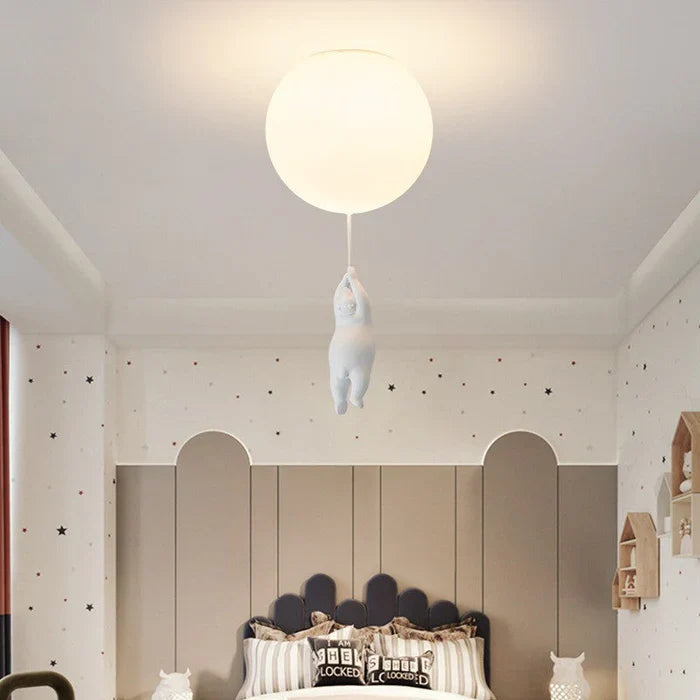 CloudBear – Speelse Kinderplafondlamp met Ballon