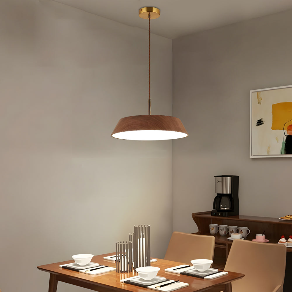 HarmonyGlow Pendant - Luxe Houten LED Hanglamp met Japanse Invloeden