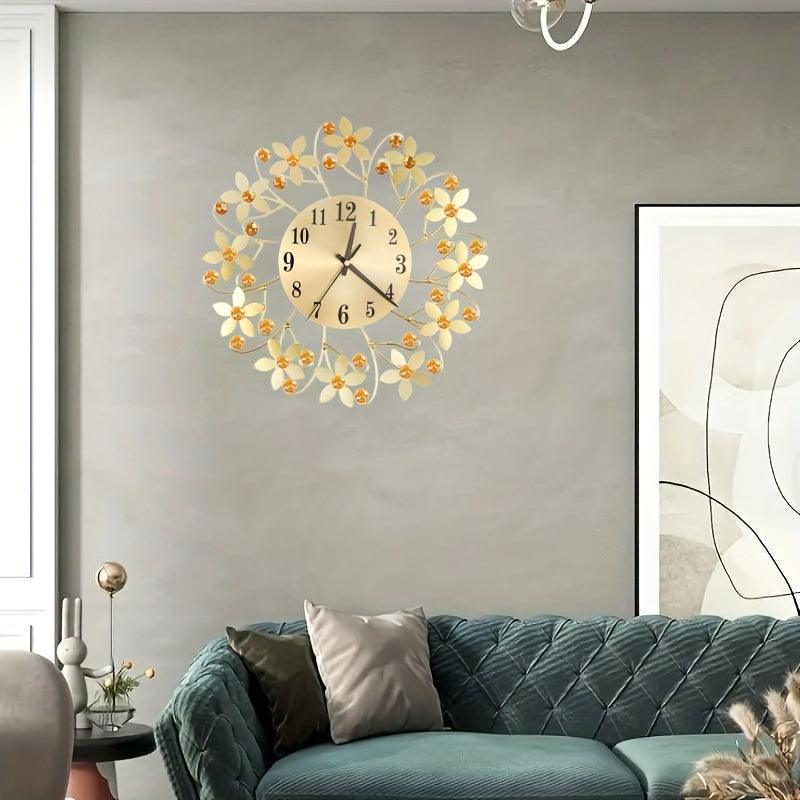 EleganceClock - Design Muurklok 14 Inch Zwart