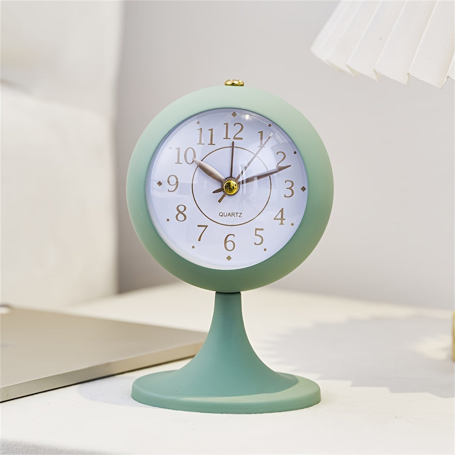 CartoonGlow Clock - Luxe LED Wekker met Gouden Accenten