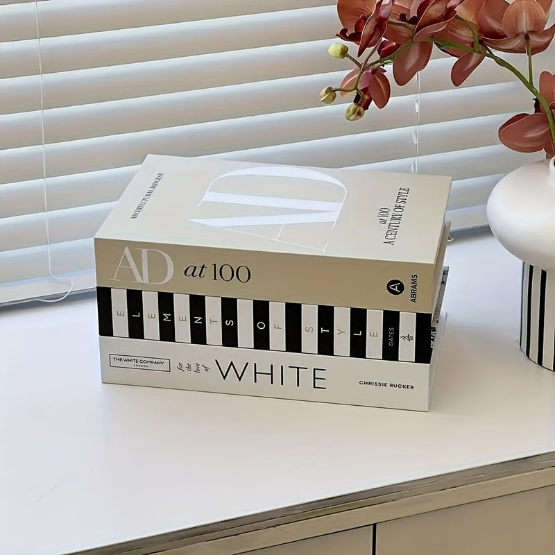 ChicDecor - Set van 3 Elegante Boeken voor Interieurstijl
