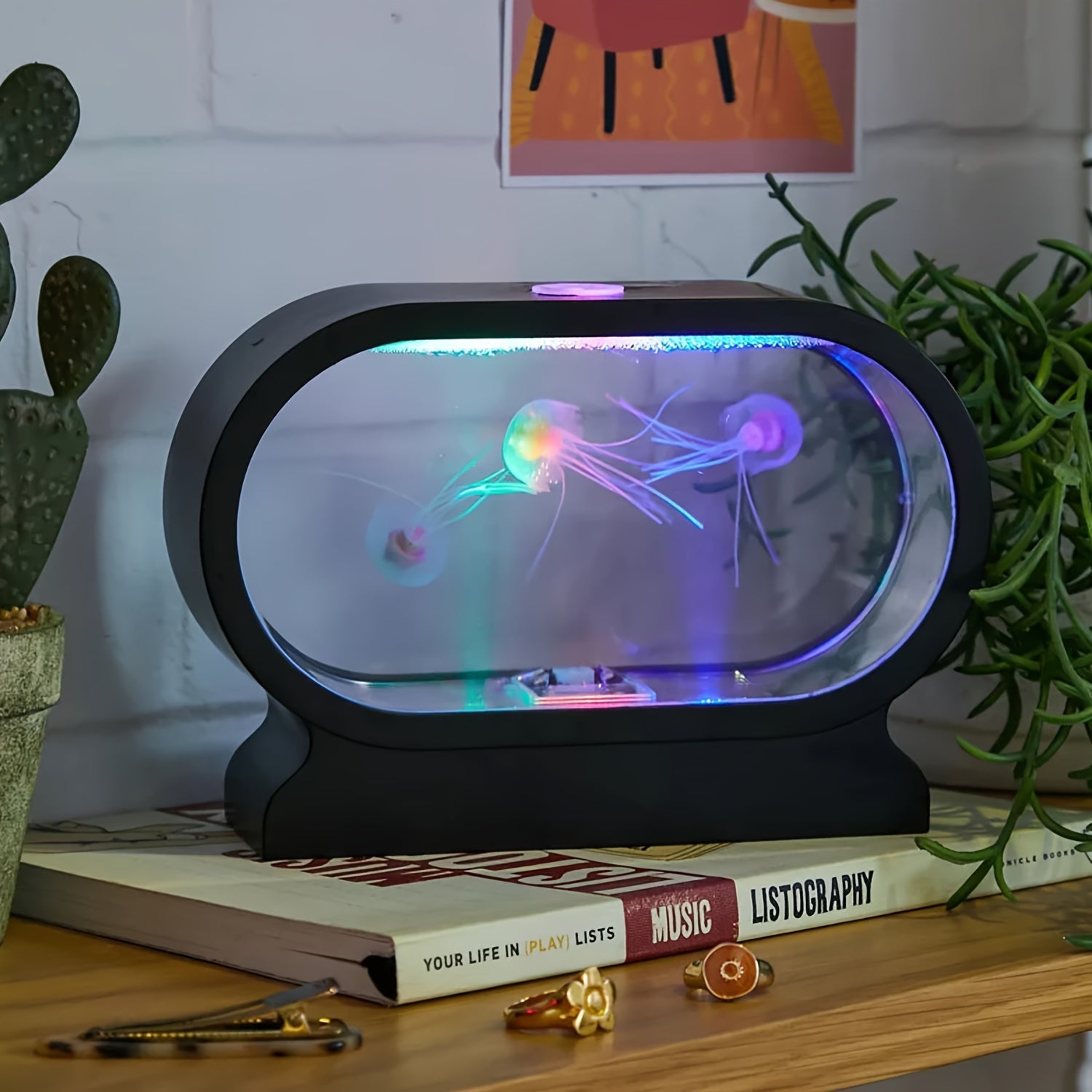 LumiJelly - LED Jellyfish Tafellicht met 3 Kleuren