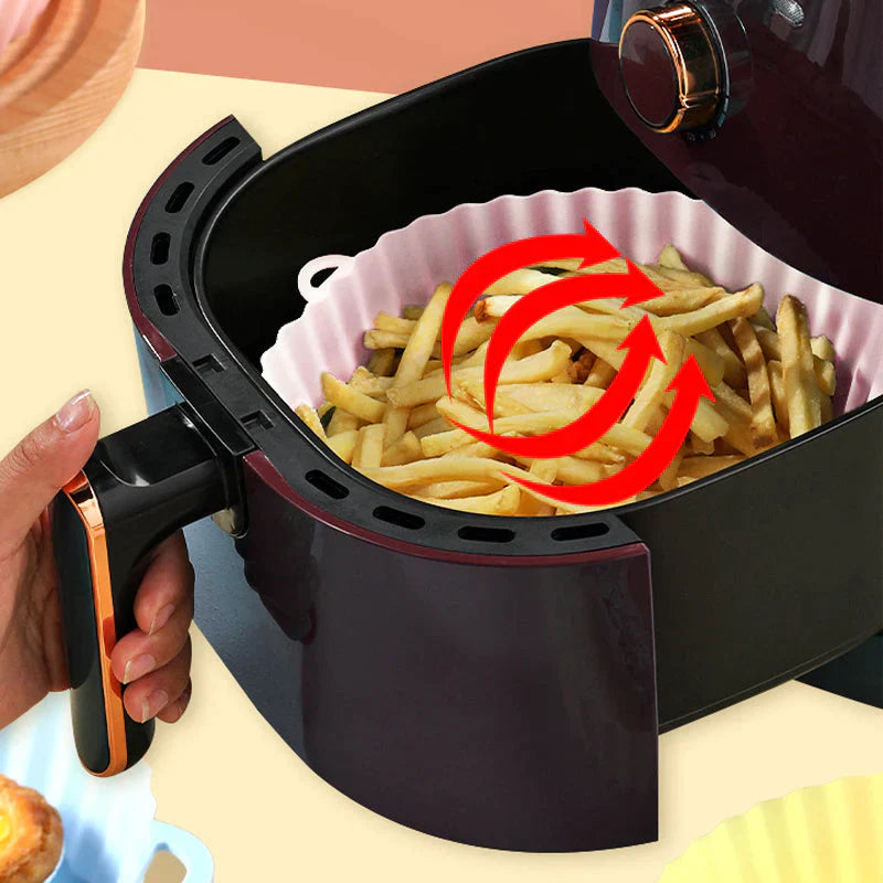 SiliconFry Tray – Herbruikbare Airfryer Vorm voor Vaatwasser