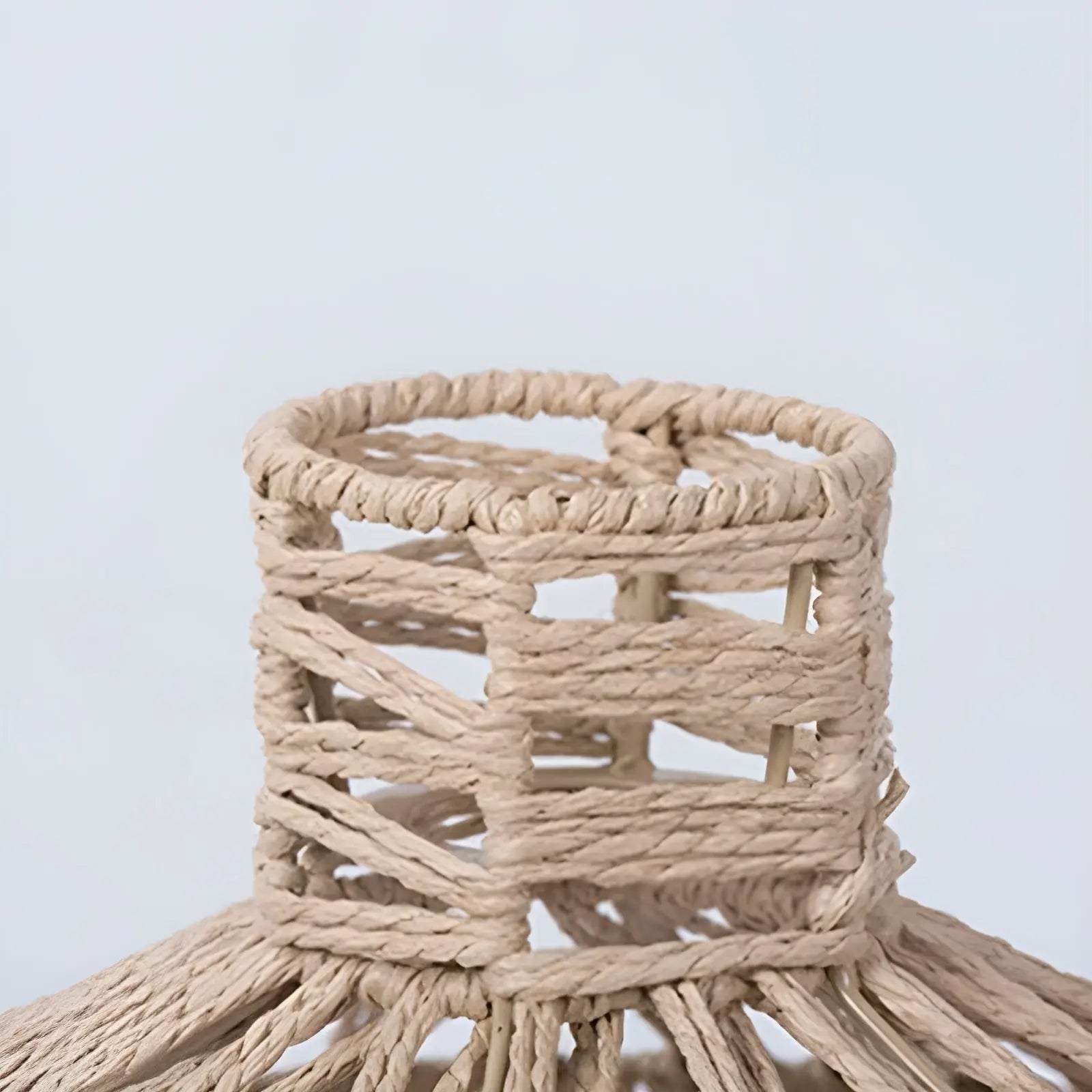 Elegante Vintage Rotan Hanglamp – Tijdloze Luxe voor Elke Ruimte
