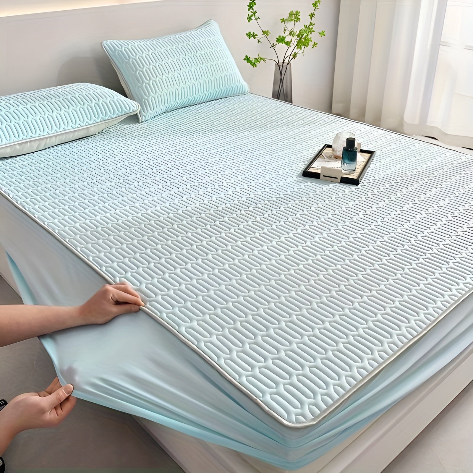 ChillDreams Set – Luxe Koelende Latex Matras en Kussens