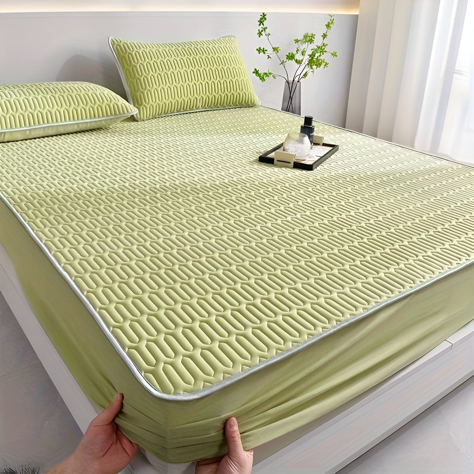ChillDreams Set – Luxe Koelende Latex Matras en Kussens