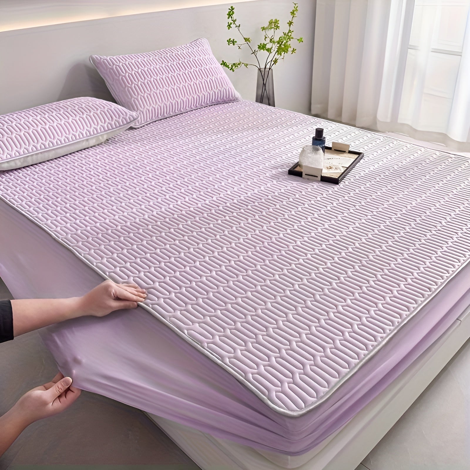 ChillDreams Set – Luxe Koelende Latex Matras en Kussens