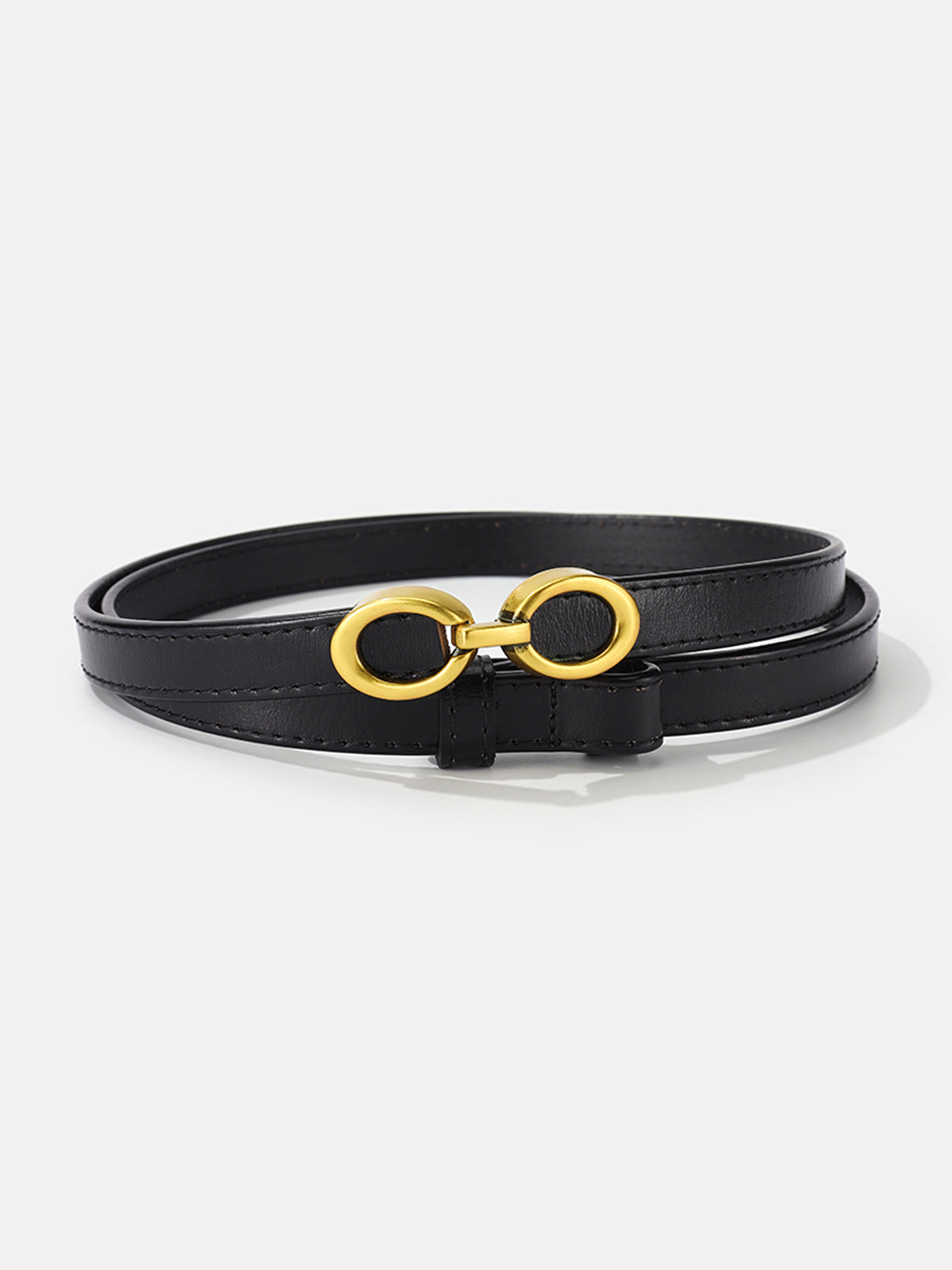 LuxeRing Belt - Elegante Leren Riem voor Dames