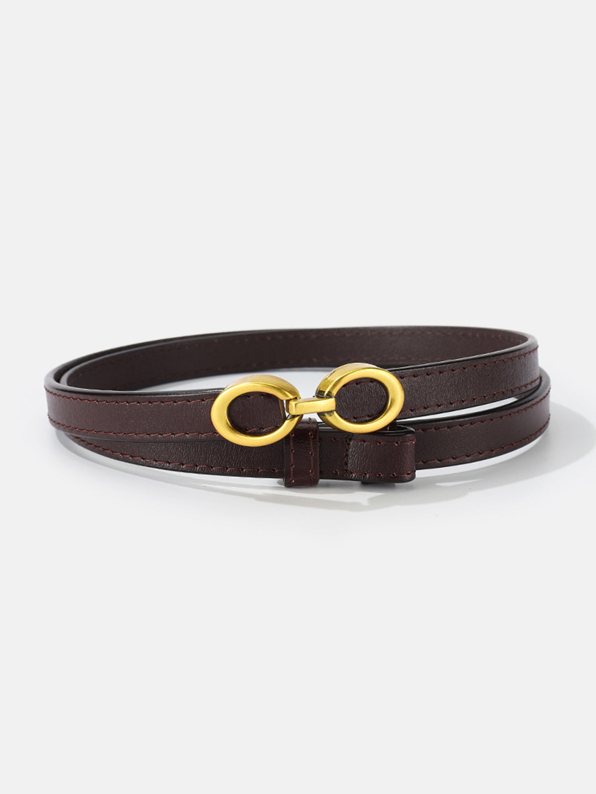LuxeRing Belt - Elegante Leren Riem voor Dames